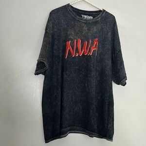 Ruthless Classics NWA Damn That Shit was dope acid wash black T-shirt xxl